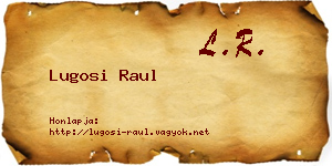 Lugosi Raul névjegykártya